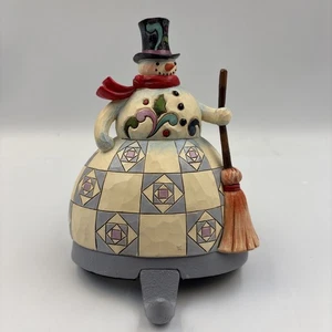 JIM SHORE Heartwood Creek SCHNEEMANN Weihnachten STRUMPF Aufhänger / HALTER Enesco 2010 - Bild 1 von 8