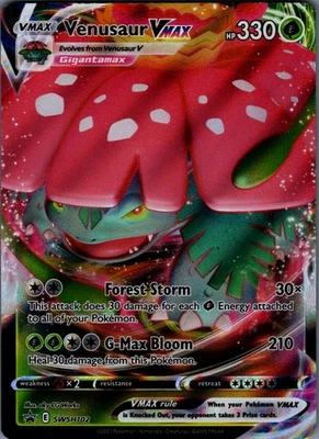 Venusaur VMAX Promo SWSH: Sword & Shield Promo Cards SWSH102 NM - Image 1 of 2