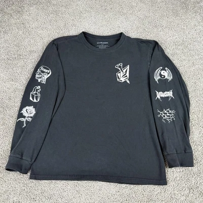 Volcom Shirt Mens Large Black White Long Sleeve Skater Skateboarding Casual - Image 1 of 4