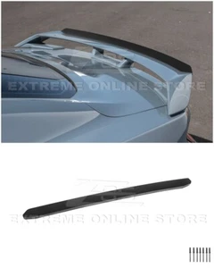 24-Up Ford Mustang GT Performance Wing | MATTE BLACK Rear Gurney Flap Spoiler - Picture 1 of 24