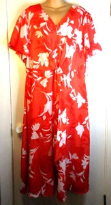 Lane Bryant WOMENS DRESS SZ 20 FIGURE FLATTERING FRONT TIE ZIP BACK LINED NWT$89 - Picture 1 of 12