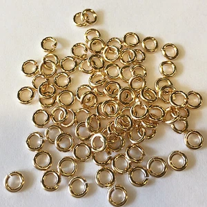 5Pcs - 18 Gauge Open Jump Ring Top Quality 14 Karat Gold - Picture 1 of 1