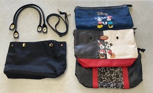 2016 Bradford Exchange 3 in 1 Disney Mickey and Minnie Interchangeable Tote Bags - Picture 1 of 20