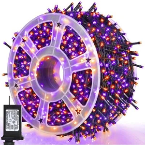 164ft 500 Led Halloween Lights 8 Modes Waterproof Plug In String Lights For Hall - Picture 1 of 9