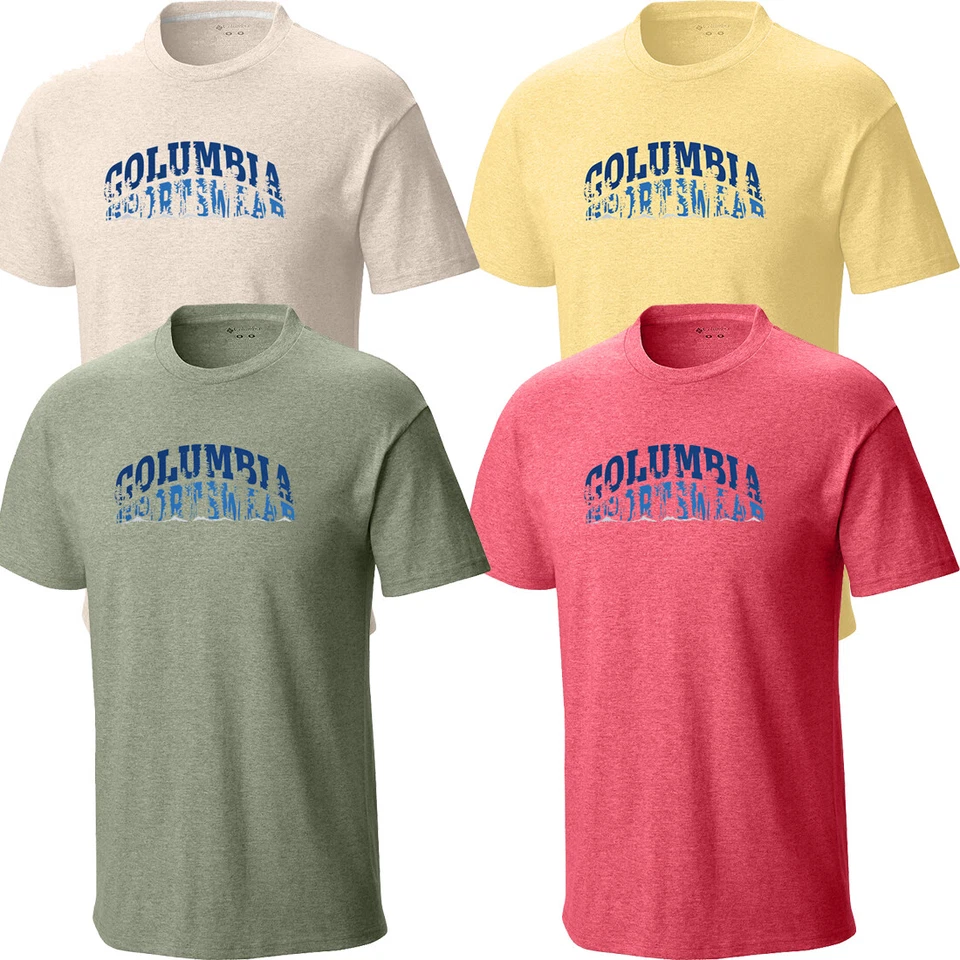 New Mens Columbia Sportswear Graphic Short Sleeve Shirt Top Tee Polo Big & Tall - Image 1 of 1