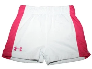 Girl Under Armour White Net Athletic Shorts Size 4 - Picture 1 of 2