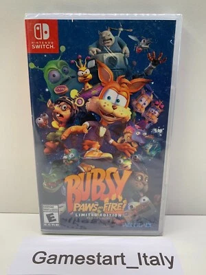BUBSY PAWS ON FIRE LIMITED EDITION - NINTENDO SWITCH USA NTSC NEW REGION FREE - Immagine 1 di 4
