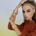 Two 18k Gold Plated Bracelets For Integrity Toys Poppy Fashion Royalty 12" Doll