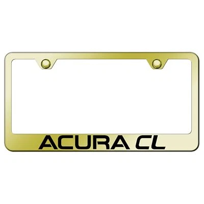 Marco de matrícula de acero inoxidable con logotipo grabado láser Acura CL Foto 1 de 3