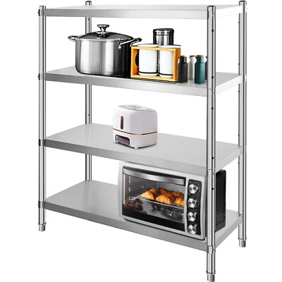 Stainless Steel Kitchen Shelf 48×58" Shelving Rack Shelves Rack Restaurant