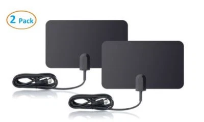 2 HDTV 1080 Digital Indoor Antenna Improved AS SEEN TV clear HD amplified Pack - Image 1 of 4