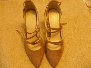 Marc Fisher 11M hellbraun Stoff High Heels, gebraucht - Bild 1 von 9