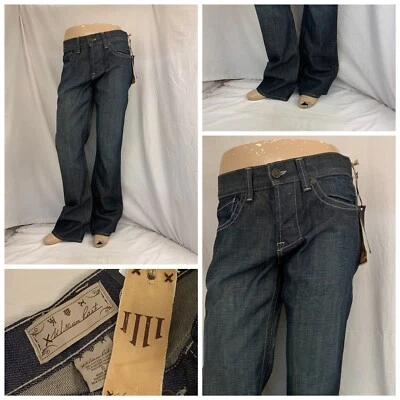 William Rast Jeans 32x34 Blue Dark Wash Cotton Poly Made In USA NWT YGI N1-318CG - Image 1 of 4