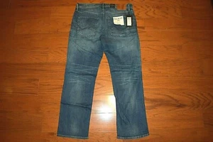 JACK & JONES -'CLARK' Regular Straight Leg STRETCH Blue Jeans - Men Size 38 x 32 - Picture 1 of 7