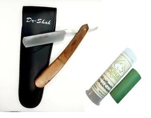 Regalo de 2 cuchillas de afeitar clásicas para hombres juego afeitado húmedo pinza pasta Solingen - Imagen 1 de 5