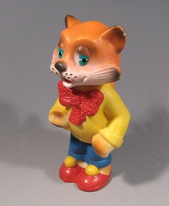 Toy Cat Leopold Doll Vintage Rubber Soviet Russian Old Cartoon Kot USSR CCCP - Picture 1 of 7