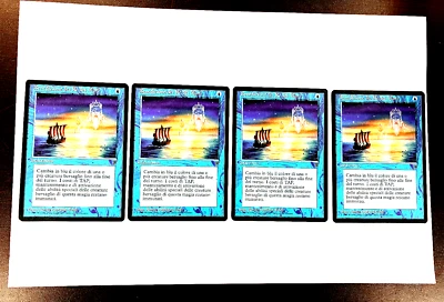 MTG SEA KINGS' BLESSING (X4) Legends Italian NEAR MINT PLAYSET 1995!! - Image 1 of 2