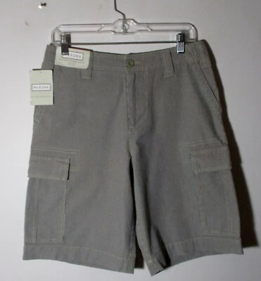 Pantalones Cortos Carga MERONA Azul Taupe Talla 30 Nuevos con Etiquetas Foto 1 de 4
