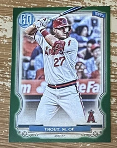 ¡Tarjeta paralela verde Topps Gypsy Queen Mike Trout 2020!¡! - Imagen 1 de 2