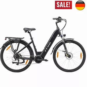 City E-Bike Mittelmotor 9 Gänge 25km/h 28 Zoll 250W 20Ah Elektrofahrrad Pedelec - Bild 1 von 9