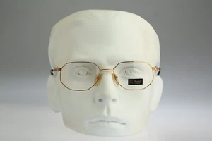 Korloff Paris K 19 C 03, Vintage 90s designer gold hexagon glasses frames mens & - Picture 1 of 9