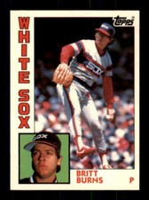 1984 Topps Tiffany #125 Britt Burns NM/NM+ White Sox 231317