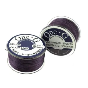 One-G Beading Thread, 50 Yard Bobbin Purple STOG-PRPLE - Picture 1 of 2