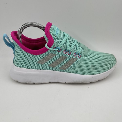 Scarpe da ginnastica slip on Adidas Lite Racer RBN FX1473 in rete rosa verde acqua taglia 5 Y