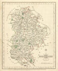 Antique county map of BEDFORDSHIRE by JOHN CARY. Original outline colour 1793