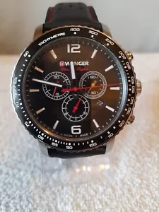 WENGER ROADSTER BLACK NIGHT GENTS SWISS MADE CHRONOGRAPH - Foto 1 di 8