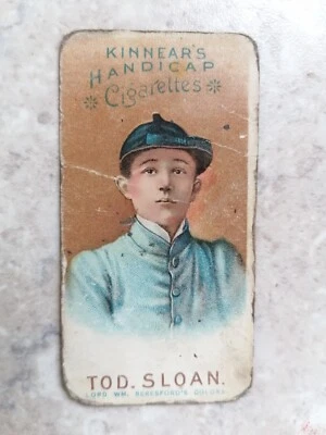 KINNEARS HANDICAP cigarette card TOD SLOAN LORD BERESFORD - JOCKEY COLOURS  1898 - Image 1 of 2