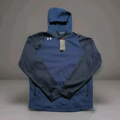 New Under Armour Fleece Pullover Hoodie Midweight Men's Navy Dynasty All Sizes - Image 1 of 4