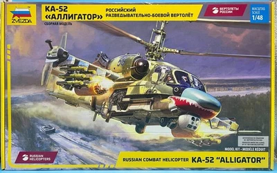 Helicóptero de Combate Ruso Zvezda 1/48 4830 Ka-52 "Caimán" Nuevo Completo Foto 1 de 4