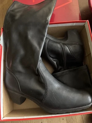 NIB Aerosoles Black Faux Leather Knee High Boots Women's Size 10M - Image 1 of 4