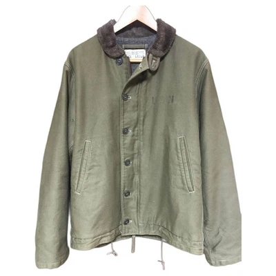 Chaqueta de Cubierta Buzz Rickson's N-1 Olive Drab Talla L Serie M Tipo, Lana de Alpaca Envío Gratis Foto 1 de 4