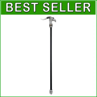 Dragonsthorne Nebula Gothic Walking Stick - Elegant 38 Inch Cane in Black/Silver - Image 1 of 4