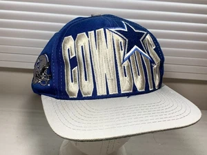 Vintage Logo 7 Dallas Cowboys Snapback Hat Pre Owned 90s Rare Spell Out - Picture 1 of 8