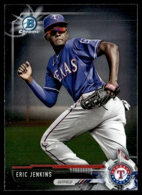 2017 Bowman Chrome Prospects Eric Jenkins Texas Rangers #BCP19 - Image 1 of 2