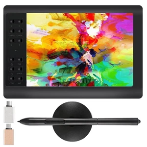 10X6" Graphic Drawing Tablet Art Painting Board Passive Pen 12 Shortkey - Picture 1 of 23