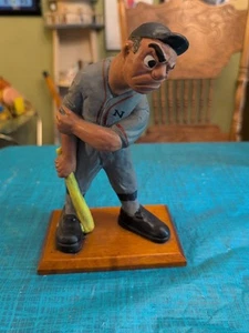 1941 LAFAYETTE RITTGERS HAND-PAINTED CHALKWARE BASEBALL BATTER STATUE FIGURINE J - Picture 1 of 11