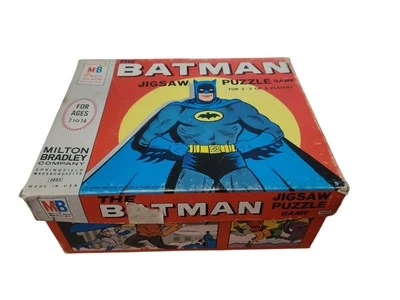 Vintage Milton Bradley 1966 Batman Jigsaw Puzzle Game - Rare - Image 1 of 4