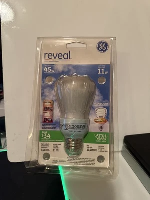GE Reveal 61354 CFL 11W R20 Indoor Floodlight 45W Replacement light bulb - Image 1 of 2