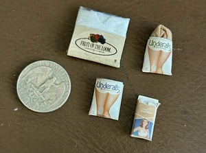 Vintage1:12 Scale Miniature Pantyhose,t-shirt,and Bra - Picture 1 of 5
