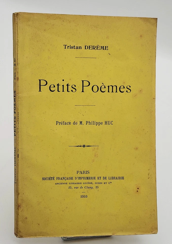 Tristan Derême : PETITS POEMES. 1910, envoi à Gustave Kahn - Photo 1/2