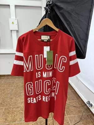🇮🇹 Camiseta Gucci Music Is Mine Sony Music Hecha en Italia Talla XL Foto 1 de 4