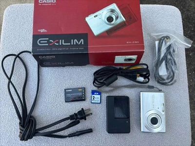 CASIO Exilim EX-Z60 Digital Camera SD Card Battery & Charger And Box Mint! - Image 1 of 4