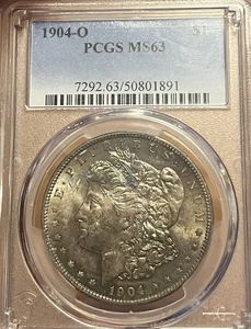 1904-O PCGS MS63 Morgan Silver Dollar - Picture 1 of 10