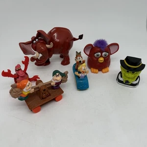 Vintage 90er McDonalds Disney Furby Warner Bros Spielzeug Konvolut 6 Figuren Fast Food - Bild 1 von 13