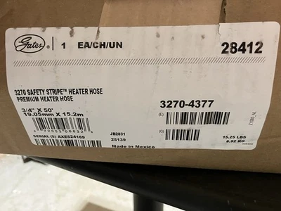 Gates,Safety Stripe Heater Hose, 28412, 3/4”x 50’ - Image 1 of 2