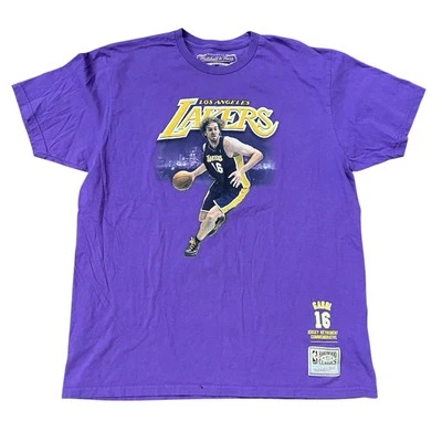 Mitchell & Ness NBA LA Lakers Pau Gasol Commerative Purple T-Shirt Mens XL - Image 1 of 4